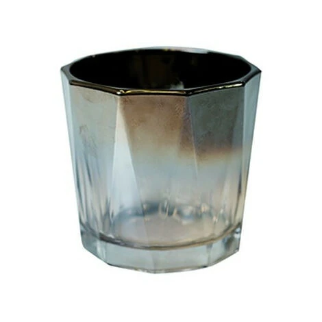 Tealight Vetro Grigio 7,5xh6,8 Cm. 3 Tealight Vetro Grigio 7,5xh6,8 Cm.