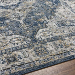 SURYA Tappeto Salotto A Pelo Corto Soggiorno Vintage Orientale Blu E Grigio 160x220 Cm -Armonia Decor 98881013 3