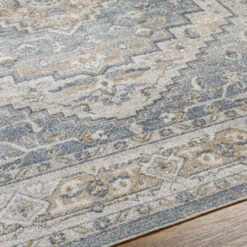 SURYA Tappeto Lavabile In Lavatrice Soggiorno Vintage Orientale Blu E Grigio 200x275 Cm -Armonia Decor 98881068 3