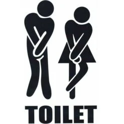 SetProducts Top Stickers Adesivo WC Divertente E Divertente - Adesivo In Vinile HD Non Volgare - Personalizza I Tuoi Interni - Personalizza Le Tue Porte, Le Tue Pareti, Il Tuo Bagno, La Tua Ciotola.,