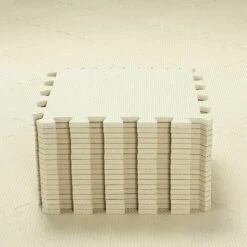 Tappetino In Schiuma Per Bambini Puzzle - Ideale Per Tappetini Da Gioco Per Bambini, 18 Tessere (30 30 1 Cm), Beige. QQC-Jb18N -Armonia Decor 99779731 3