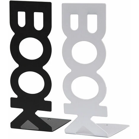 Reggilibri Verticali In Metallo Solido Antiscivolo Per Casa, Ufficio, Scrivania E Scaffali (Nero) 3 Reggilibri Verticali In Metallo Solido Antiscivolo Per Casa, Ufficio, Scrivania E Scaffali (Nero)