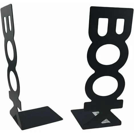 Reggilibri Verticali In Metallo Solido Antiscivolo Per Casa, Ufficio, Scrivania E Scaffali (Nero) 7 Reggilibri Verticali In Metallo Solido Antiscivolo Per Casa, Ufficio, Scrivania E Scaffali (Nero) - immagine 5