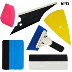 Kit Di Strumenti Per La Copertura Di Pellicole Per Vetri Per Auto In Vinile, 6 Pezzi Pellicola Protettiva Per Vetri Per Veicoli Strumento Per L'installazione Di Vinile In Tinta Per Avvolgere L'auto: S