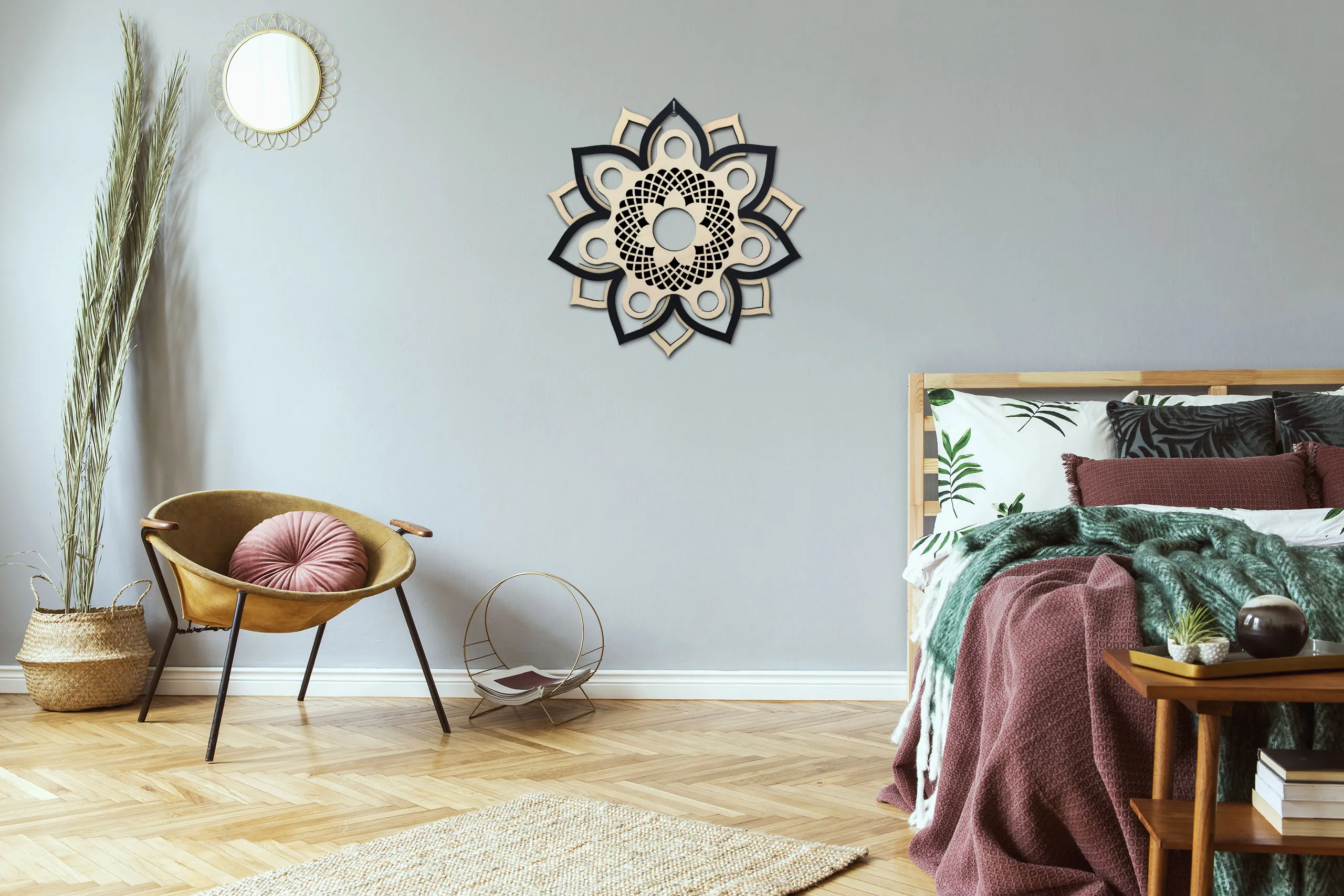 Armonia Decor -Armonia Decor WOOD TATTOO B AMBIENTAZIONE NERO